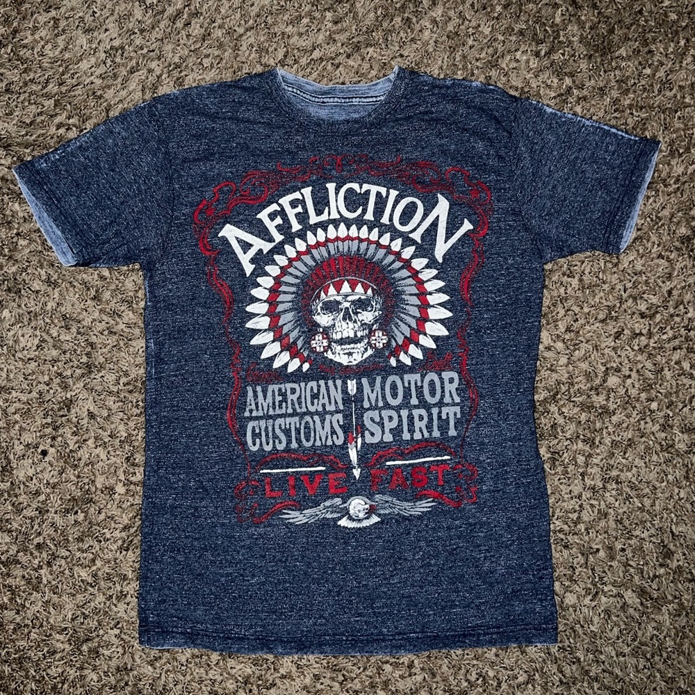 Authentic Reversible Like NEW Affliction T-Shirt - Men’s Medium